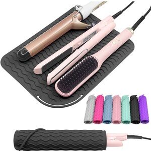 Plus Size Silicone Heat Resistant Mat, Portable Travel Hot Tools Pad